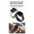 G21 Smart Watch Bluetooth compatible Calling 1 69 Inch Large Screen Voice Assistant Heart Rate Monitoring Sports Bracelet black steel belt