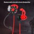 G22 Wired 3 5mm Earplug Gaming Earphone Dynamic Headphone In ear Noise Reduction Earbuds With Microphone Black