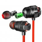 G23 Wired Earbuds In-Ear Headphones With Chang Voice Function High Sound Quality Earphones For All 3.5mm Jack Device red