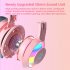 G25 Cute Cat Ear Luminous Wired  Headset Noise canceling High definition Microphone Stereo Ergonomic Gaming Computer Earphone Pink