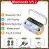G28 Wireless Bluetooth compatible  Earphones Screen Display Intelligent Noise Reduction Automatic Pairing Tws 5 2 In ear Headset white