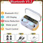 G28 Wireless Bluetooth-compatible  Earphones Screen Display Intelligent Noise Reduction Automatic Pairing Tws 5.2 In-ear Headset white