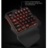G30 Wired Gaming Keypad with LED Backlight 35 Keys One handed Membrane Keyboard for LOL PUBG CF