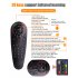 G30S Voice Air Remote 2 4G Smart TV Remote Control USB Wireless Replacement Mouse Keyboard Compatible For Android TV Box PC black