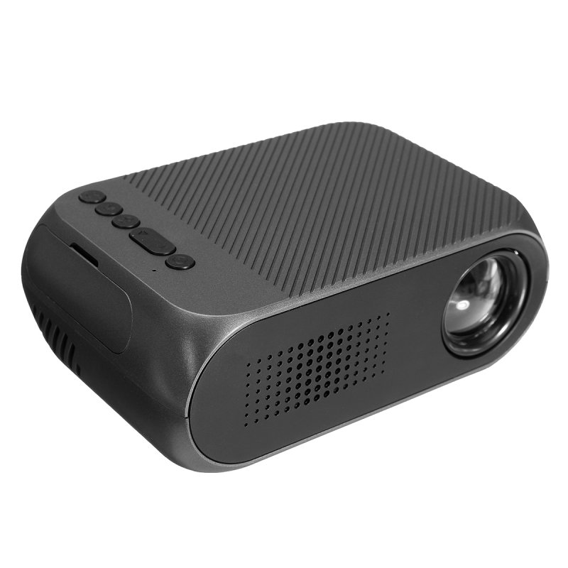 LEJIADA 1080P Mini Projector - Black US Plug