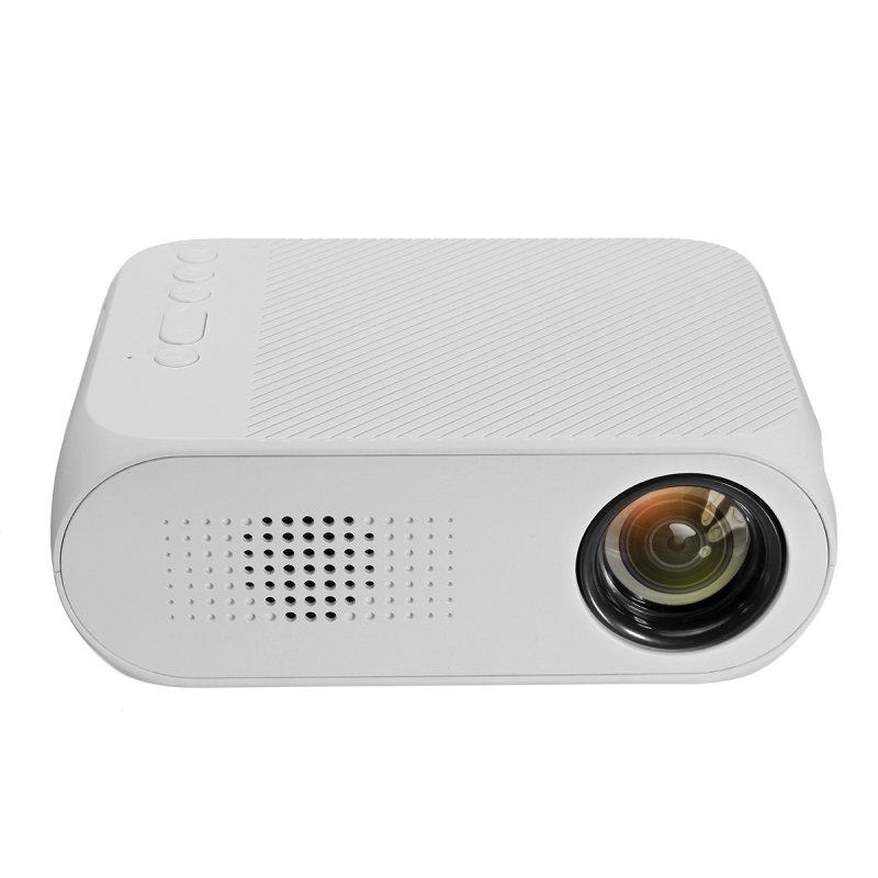 LEJIADA 1080P Mini Projector - White EU Plug