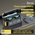 G35 Digital Display Wireless Bluetooth compatible Headset Dual ear With Charging Bin Mini In ear Business Sports Earbuds black