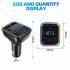 G38 Car Wireless Audio Transmitter LED Backlit Dual USB Port Adapter FM Transmitter Stereo Audio Extender Amplifier TF Card U Disk Player black