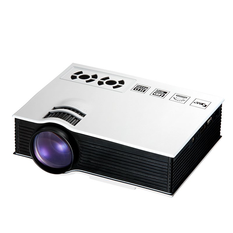 G40 800x480 Home TFT LCD Projector 34 to 130 Inch Projections Native Resolution  white
