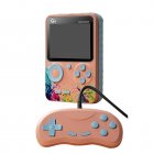 G5 Retro Handheld Game Console With 500 Classical Games 3.0-Inch Screen 2-Player Game Console For Kids Men Women Pink with handle