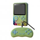 G5 Retro Handheld Game Console With 500 Classical Games 3.0-Inch Screen 2-Player Game Console For Kids Men Women Green with handle