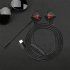 G5 Wired Earbuds In Ear Headphones With Microphone Heavy Bass Stereo Noise Isolating Wired Earbuds For All Type C Jack Device red