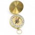 G50 Compass Pure Copper Pocket Watch Multifunctional Covered Luminous Retro Flip Cover Compass For Outdoor Hiking gold
