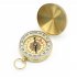 G50 Compass Pure Copper Pocket Watch Multifunctional Covered Luminous Retro Flip Cover Compass For Outdoor Hiking gold