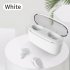 G5S TWS Earphones Wireless Bluetooth Headset with 3500mAh Power Bank 6D Sound CVC8 0 Gaming Headset Universal for Cellphone Laptop Tablet white