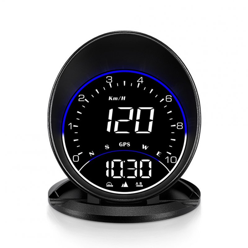 G6 HUD Car Head Up Display Speedometer 2.5 Inches LED Screen With Sunshade GPS Head Up Display With Speed Alarm Function Vehicles Speed Display Device black