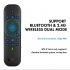 G60s Pro Remote Control with Mini Keyboard 2 4g Bluetooth compatible 5 0 Dual Mode Voice Backlight Black English version