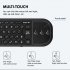 G60s Pro Remote Control with Mini Keyboard 2 4g Bluetooth compatible 5 0 Dual Mode Voice Backlight Black Russian version