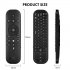 G60s Pro Remote Control with Mini Keyboard 2 4g Bluetooth compatible 5 0 Dual Mode Voice Backlight Black Russian version