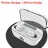 G6s Bluetooth Earphones TWS Wireless 5 0 Handsfree Earphone Sports Bass Earbuds with Mic 3500mAh Charging Box white