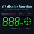 G7 Car Hud Gps Head Up Display Projector Digital Overspeed Warning Alarm Outdoor Usb Powered Hd Speed Monitor black