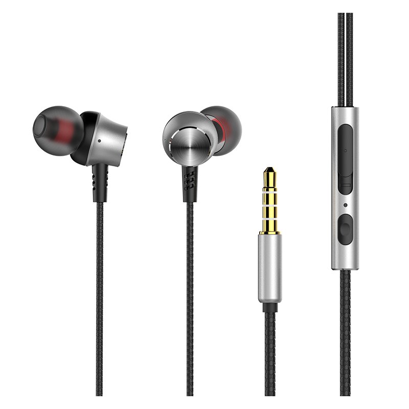G8 Universal Sport Headsets Wired In Ear Phones Headphone, Head Phones With Mic, Music Earphones For Mobile Phone Computer Pc silver