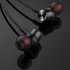 G8 Universal Sport Headsets Wired In Ear Phones Headphone  Head Phones With Mic  Music Earphones For Mobile Phone Computer Pc black