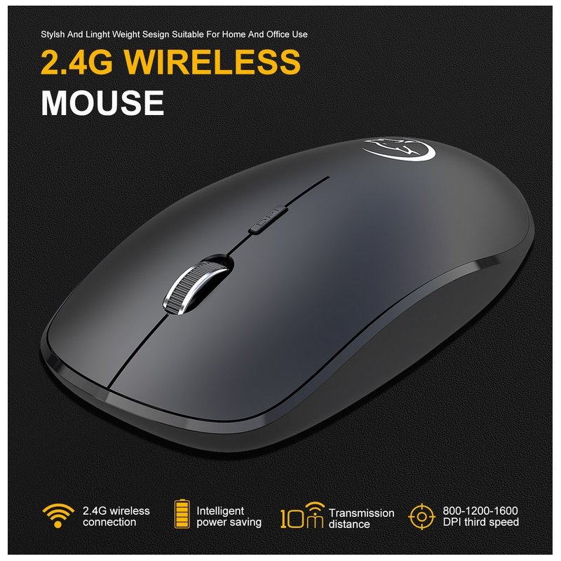 G834 Wireless  Mouse Business Office Household Mouse 2.4g Wireless Mouse Mini Photoelectric Mouse black