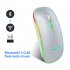 G852 Rechargeable Silent Bluetooth 2 4g Dual mode Wireless Gaming  Mouse white