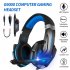 G9000 Gaming Headset Stereo Deep Bass Headphones With Mic Led Light For Ps4 Pc Gamer Black red