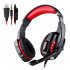 G9000 Gaming Headset Stereo Deep Bass Headphones With Mic Led Light For Ps4 Pc Gamer Black red