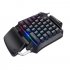 G92 Single Handed Gaming Mechanical Keyboard for Computer Phones PUBG Gaming black
