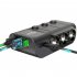 GC01 Car Cigarette Lighter 120W USB PD Fast Charge Adapter 3 Socket Cigarette Lighter Splitter With Independent Switch black