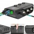 GC01 Car Cigarette Lighter 120W USB PD Fast Charge Adapter 3 Socket Cigarette Lighter Splitter With Independent Switch black