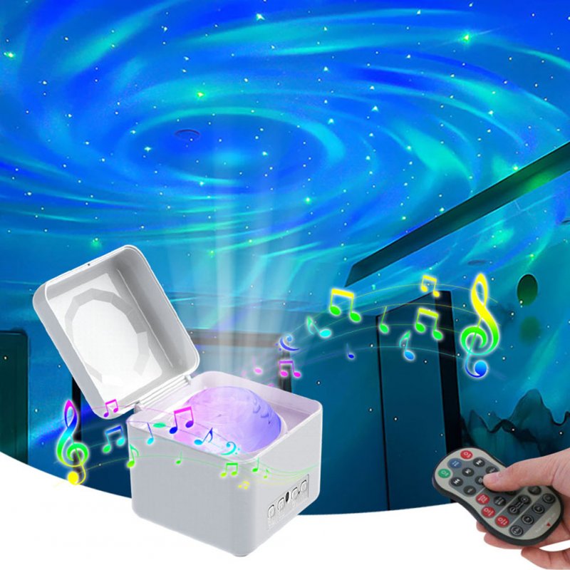 Led Star Projector with Bluetooth-compatible Music Speaker Remote Control Atmosphere Lamp 