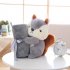 GD baby store Super Soft coral fleece plush squirrel Shape Baby Rolling air condictioning blanket children nap time school gift