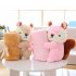 GD baby store Super Soft coral fleece plush squirrel Shape Baby Rolling air condictioning blanket children nap time school gift