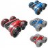 GD011 RC Amphibious Stunt Car Land Water Dual Mode 360 Degree Rotation Double sided Tumbling RC Car with Light Red B
