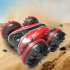 GD011 RC Amphibious Stunt Car Land Water Dual Mode 360 Degree Rotation Double sided Tumbling RC Car with Light Red B