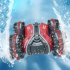 GD011 RC Amphibious Stunt Car Land Water Dual Mode 360 Degree Rotation Double sided Tumbling RC Car with Light Red B