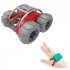 GD011 RC Amphibious Stunt Car Land Water Dual Mode 360 Degree Rotation Double sided Tumbling RC Car with Light Red B
