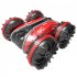 GD011 RC Amphibious Stunt Car Land Water Dual Mode 360 Degree Rotation Double sided Tumbling RC Car with Light Red B