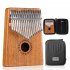 GECKO 17 Key Kalimba African Thumb Piano Finger Percussion Keyboard Music Instruments  with Piano Box 