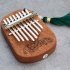 GECKO 8 Keys Finger Kalimba Thumb Piano Portable Beginners Keyboard Marimba Wood Musical Instrument  Peach core  K 8CM 
