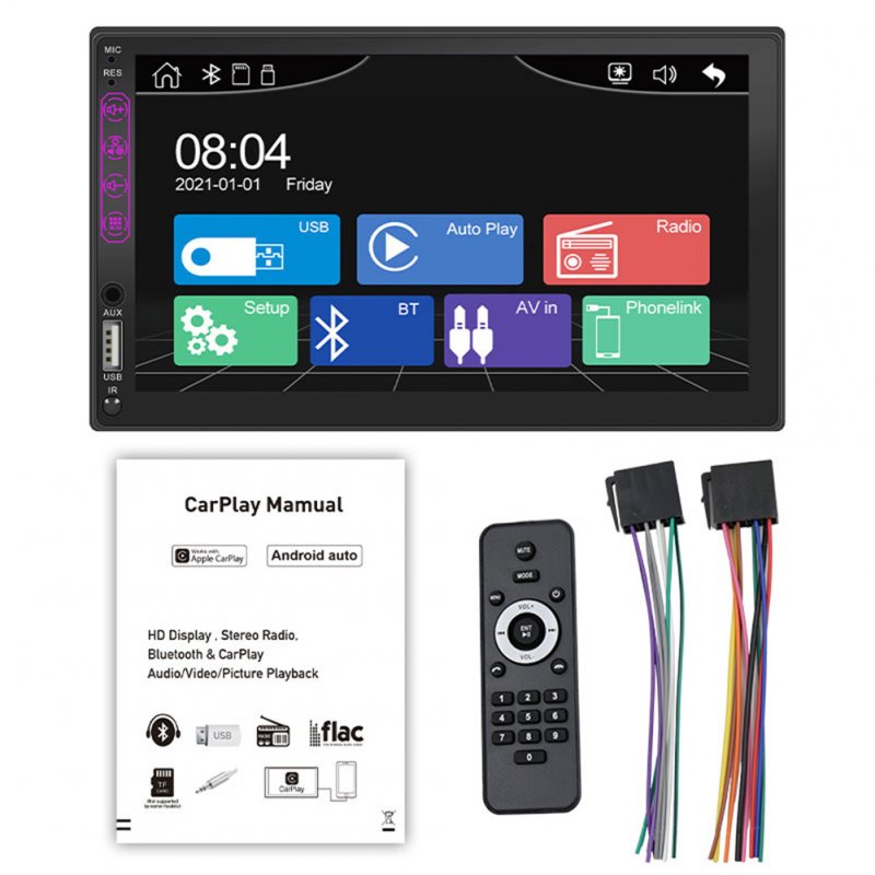 7-inch Capacitive Screen Car Radios Multimedia Host Mobile Phone Interconnect Audio Stereo Mp3 Mp5 Player L1 
