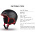GIYO Safety Winter Outdoor Sports Warm Snowboard Ski Helmets Light Integrally molded Skate Helmet black One size