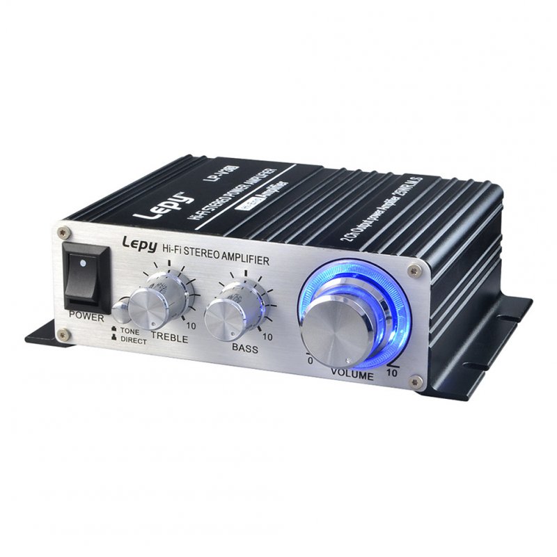 2024A Digital Audio Amplifier Power AMP Hi-Fi Home Stereo Class-T Car DIY Player 2CH RMS 20W BASS For MP3 MP4 iPod Digital Amplifier black_2024A+ British standard 3A power supply