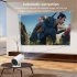 GJ300 720P 1 8GB Smart Projector Portable With Wifi 6 Max 130 inch Screen 120 ANSI Lumens Auto Keystone Correction For Home Theater US Plug