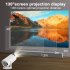 GJ300 720P 1 8GB Smart Projector Portable With Wifi 6 Max 130 inch Screen 120 ANSI Lumens Auto Keystone Correction For Home Theater US Plug