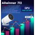 GJ300 720P 1 8GB Smart Projector Portable With Wifi 6 Max 130 inch Screen 120 ANSI Lumens Auto Keystone Correction For Home Theater UK Plug